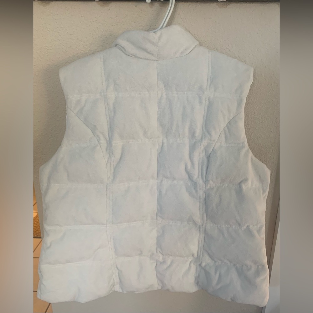 Eddie Bauer goose down vest. EUC, size XL. Winter white. - Picture 2 of 8